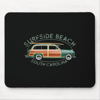 Surfside Beach South Carolina Vintage Surfing Desi Mouse Pad