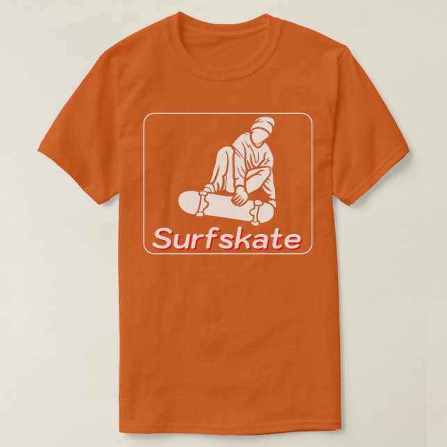 Surfskate Skate Surf T-Shirt (Design Front)