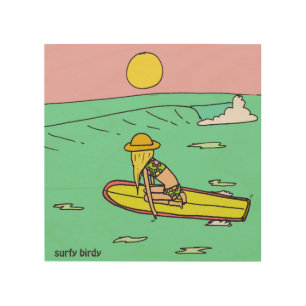 Surfy Birdy Art Keep Moving Forward