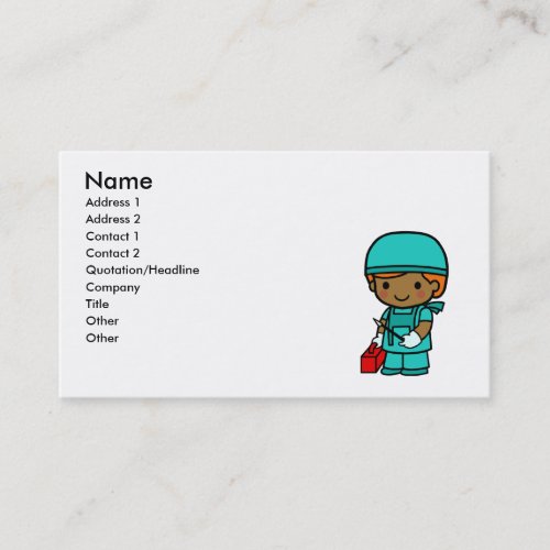 Surgeon Boy Business Card