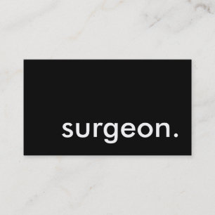 surgeon. business card