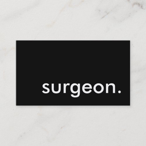 surgeon. business card templates