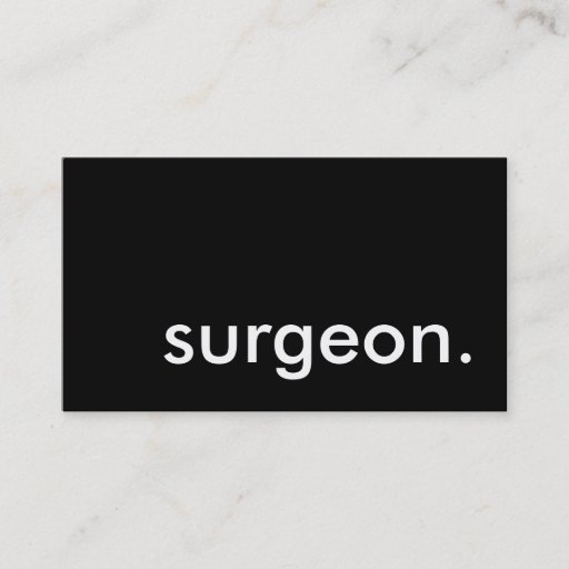 Customizable surgeon. business card templates