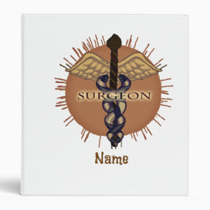 Surgeon caduceus 3 ring binder