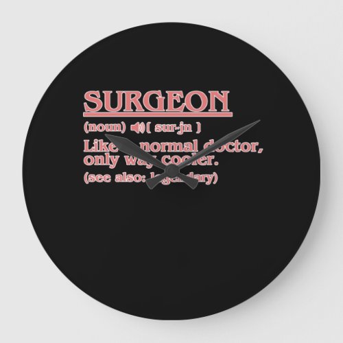 Surgeon Definition Surgery Medical Doctor Neurolog Large Clock