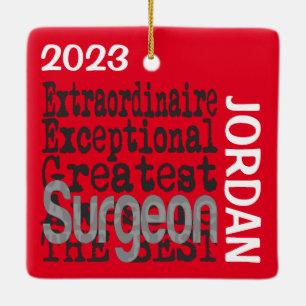 Surgeon Extraordinaire CUSTOM Ceramic Ornament
