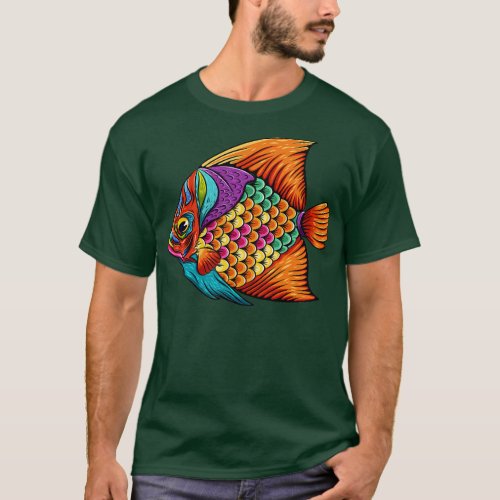 Surgeon Fish Colorful T_Shirt