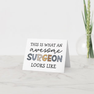 Surgeon Funny Awesome Surgeon Appreciation Note Card