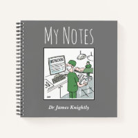 Surgeon Medical Notebook with Owner's Name