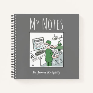 Surgeon Medical Notebook with Owner's Name