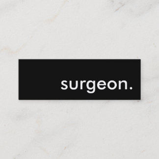surgeon. mini business card