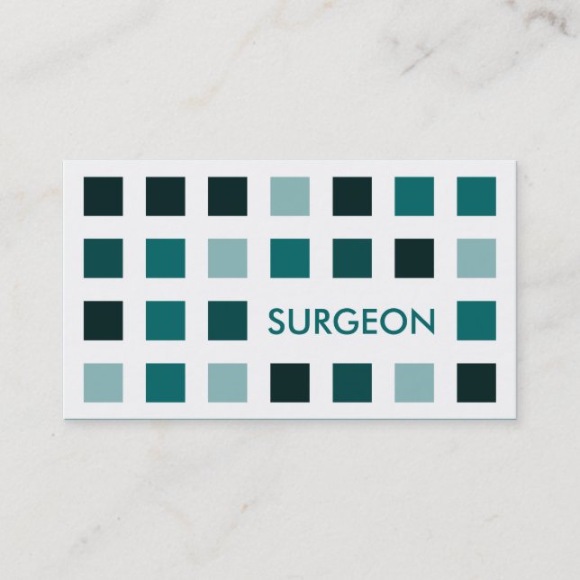 SURGEON (mod squares) Business Card (Front)
