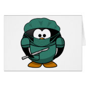 Surgeon Penguin Cartoon (Front Horizontal)