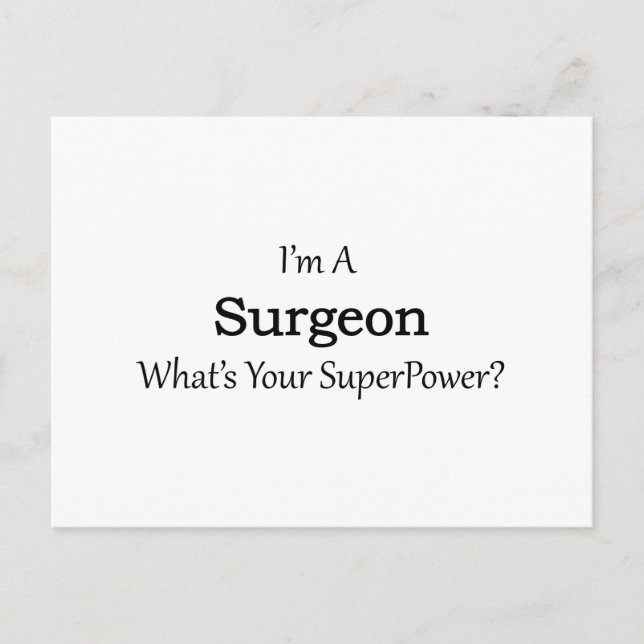 Surgeon Postcard (Front)