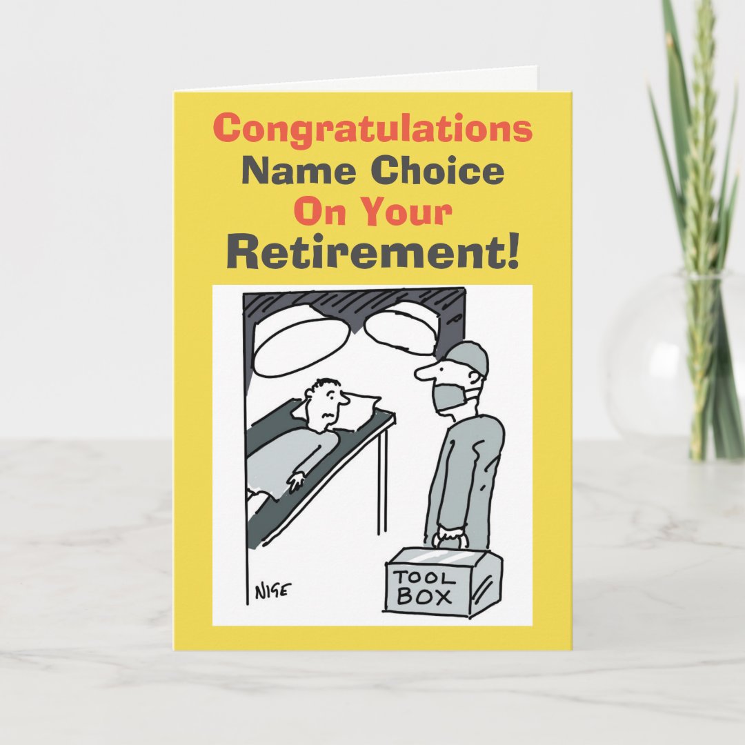 Surgeon Retirement Card | Zazzle