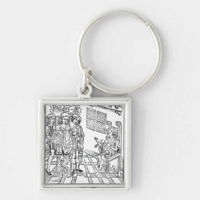 Surgeon visits a man with arrow wounds, from 'Das Keychain (Front)