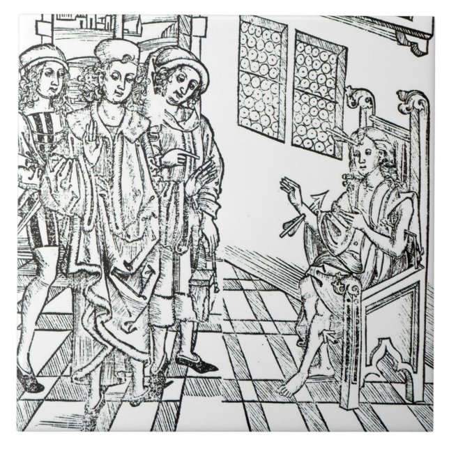 Surgeon visits a man with arrow wounds, from 'Das Tile (Front)