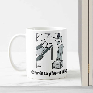 Surgeon with Toolbox. Personalise with Name. Coffee Mug