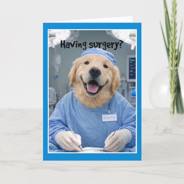 Surgeons Hands Get Well Card  SE-1 (Front)