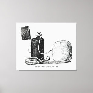 Surgeon's Upright Anesthesia Case 1896 Canvas Print