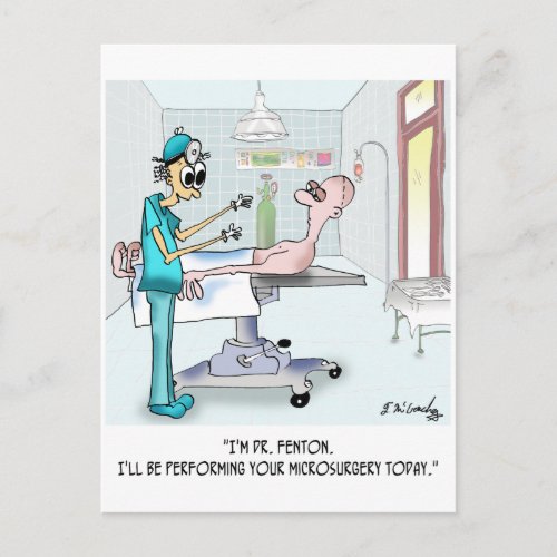 Surgery Cartoon 9369 Postcard