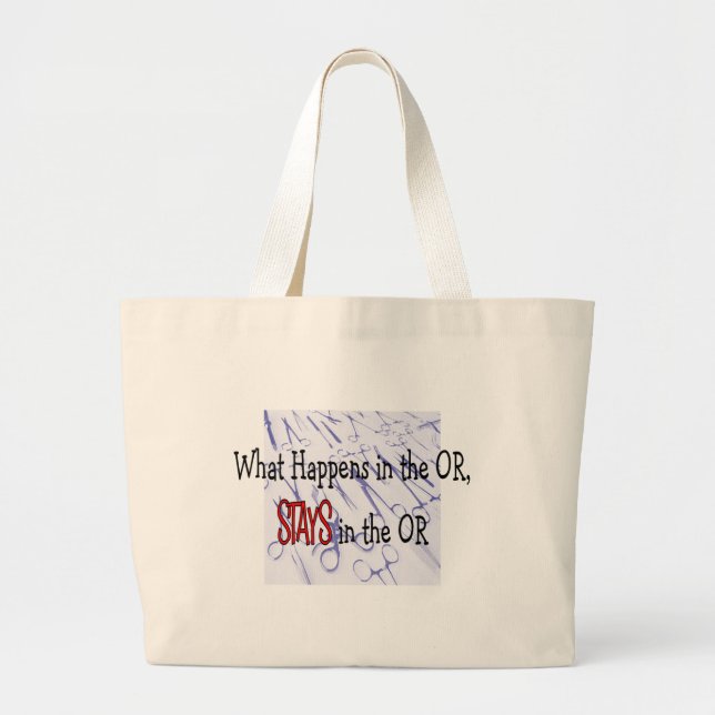 Surgery Professionals Gifts Large Tote Bag (Front)