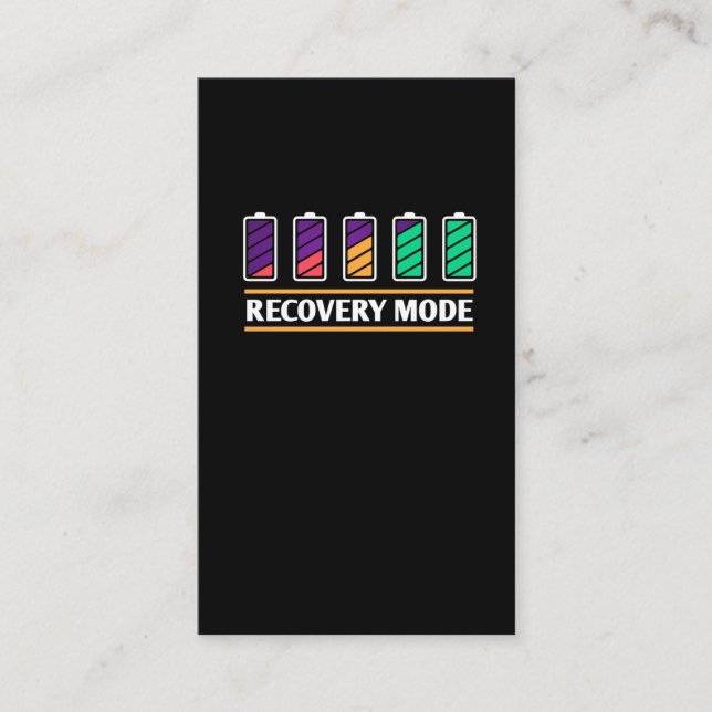 Surgery Recovery Mode Battery Operation Business Card (Front)
