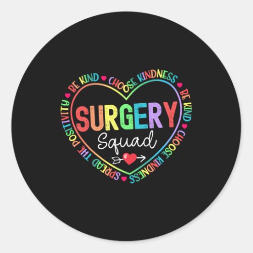 Surgery Squad Technologist Surgeon Surg Tech Surgi Classic Round Sticker