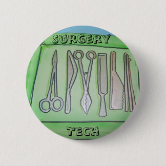 Surgery tech gifts pinback button