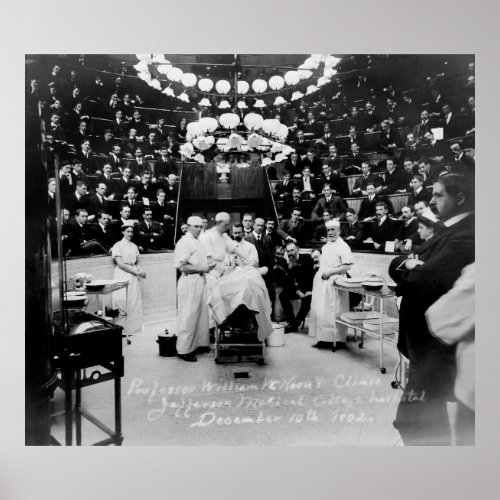 Surgical Amphitheater 1902 Poster