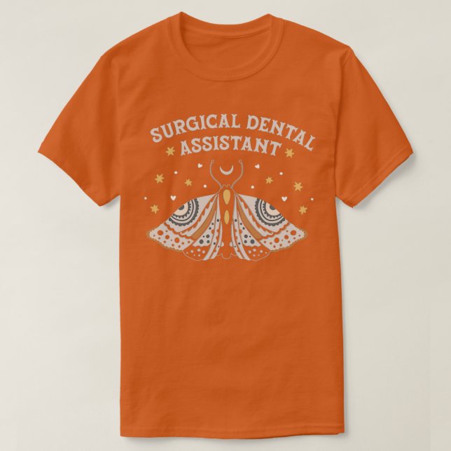 Surgical Dental Assistant Boho Butterfly Design T-Shirt (Design Front)