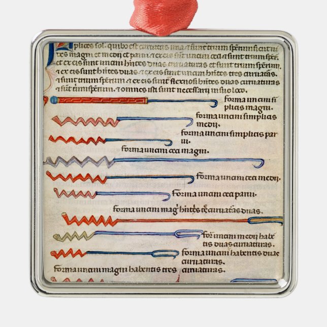 Surgical instruments from a treatise metal ornament (Front)
