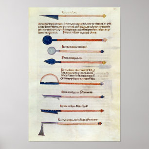Surgical instruments from a treatise poster