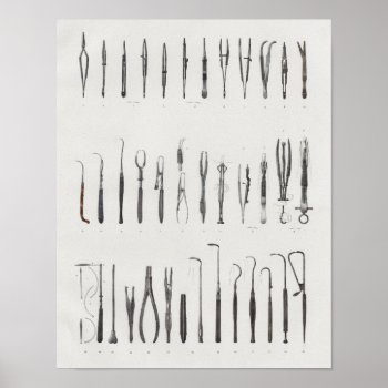 Surgical Medical Instruments Vintage Anatomy Print by AcupunctureProducts at Zazzle