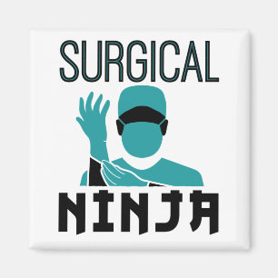 Surgical Ninja Scrub Tech Technologist Magnet