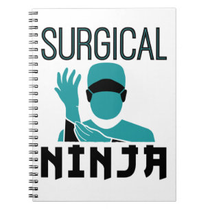 Surgical Ninja Scrub Tech Technologist Notebook