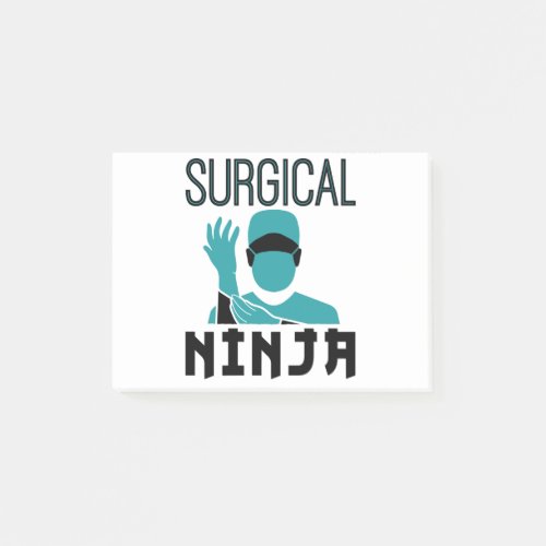Surgical Ninja Scrub Tech Technologist Post_it Notes