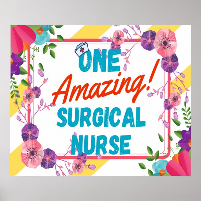 Surgical Nurse Appreciation Gift Idea Poster (Front)