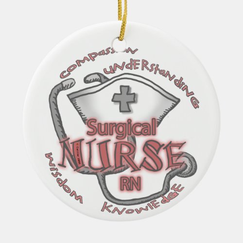 Surgical Nurse Axiom custom name ornament