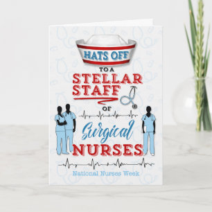 Surgical Nurses on National Nurses Week Letterpress Thank You Card