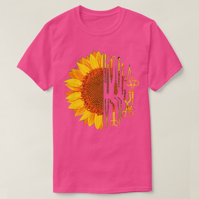 Surgical Scrub Tech Surgeon Sunflower Surgery Inte T-Shirt (Design Front)
