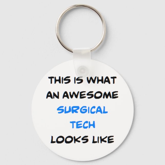 surgical tech, awesome keychain (Front)
