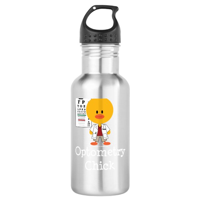 Surgical Tech Chick Stainless Steel Water Bottle (Front)