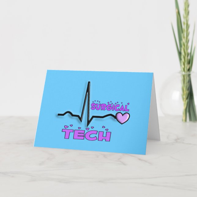 Surgical Tech Gifts  QRS Design Card (Front)