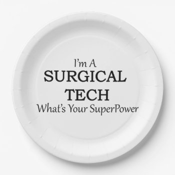 Surgical Tech Paper Plates by medical_gifts at Zazzle
