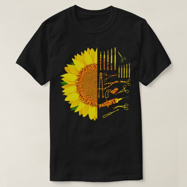 Surgical Tech Sunflower T-Shirt (Design Front)