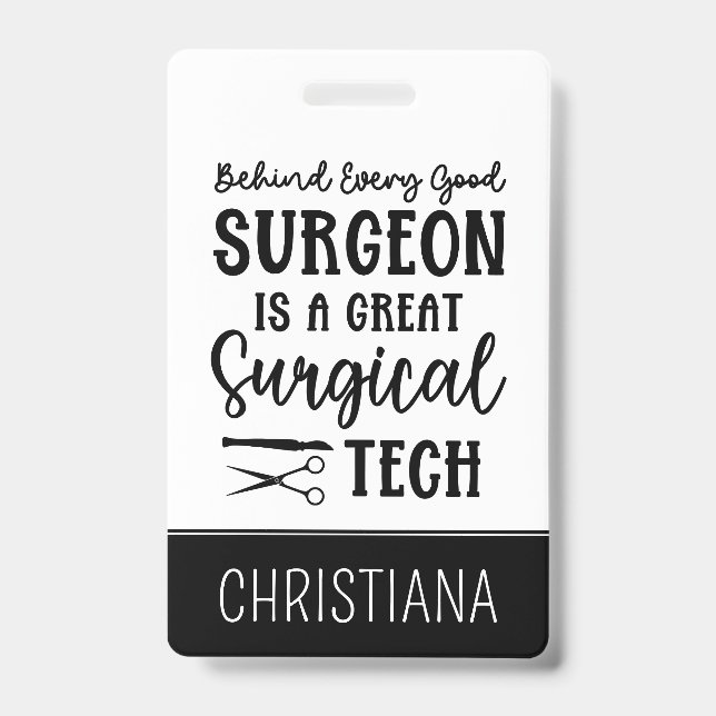Surgical Tech | Surgical Technologist Appreciation Badge (Front)
