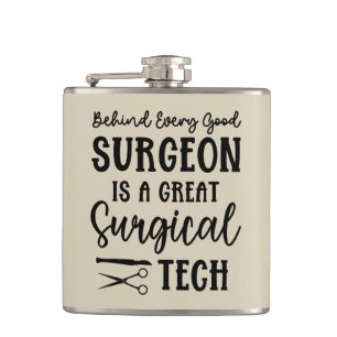 Surgical Tech Surgical Technologist Appreciation Flask