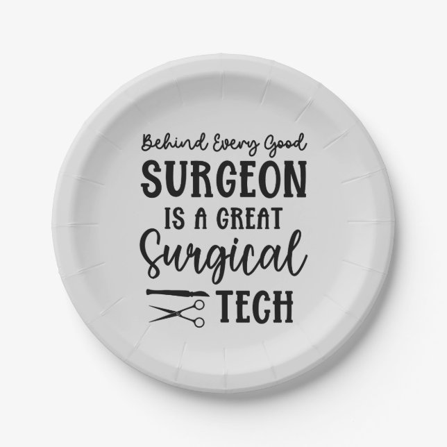 Surgical Tech | Surgical Technologist Appreciation Paper Plates (Front)