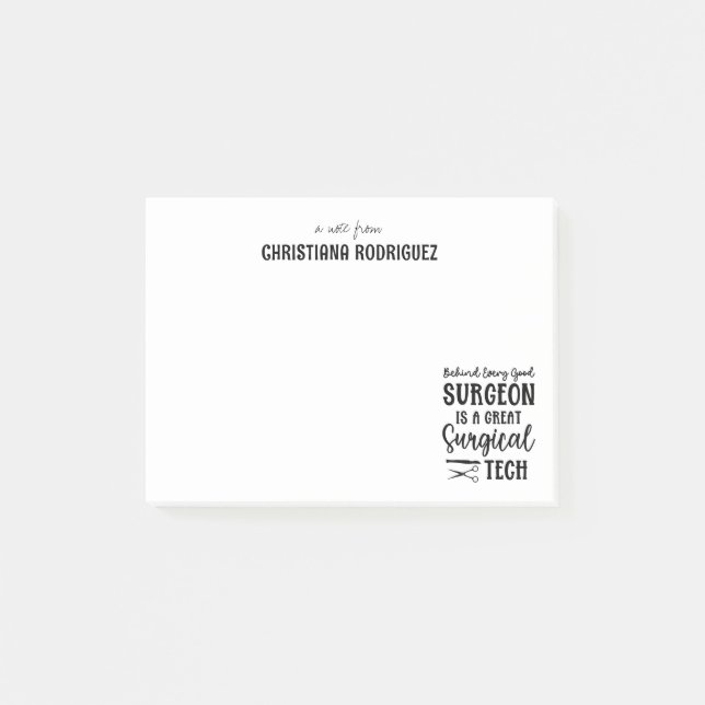 Surgical Tech | Surgical Technologist Appreciation Post-it Notes (Front)